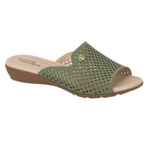 Chinelo Modare Ultraconforto Feminino Salto Baixo 7127258 Cor:VerdeTamanho:33