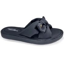 Chinelo Modare Ultraconforto Ortopédico Laço Feminino - Preto