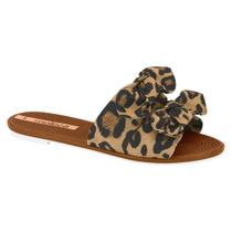 Chinelo Moleca 5297.424.27721 Onça Rasteira Slide Feminina