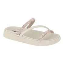 Chinelo Moleca 5469.121 Salto Flatform Baixo Papete Leve Feminino