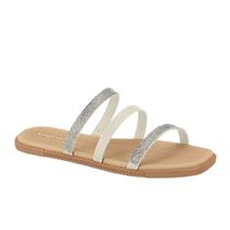 Chinelo Moleca 5494.104 Tiras Rasteira Baixo Brilhosa Macia Feminino