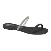 Chinelo Moleca Feminina 5435.422 Casual Rasteira Bico Quadrado Slide