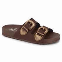 Chinelo Moleca Fivela Slide Tamanco Feminino Confortável Original -