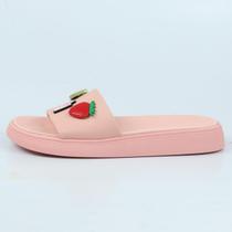 Chinelo Moleca Flat Slide Com Aplicacao Chinelo Moleca Flat Slide Com Aplicacao