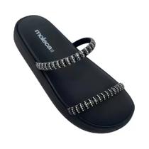 Chinelo Moleca Papete Tiras Brilho Strass Ref 5469.118 Chinelo Moleca Papete Tiras Brilho Strass Ref 5469.118