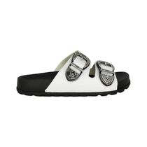 Chinelo moleca slide 5436.402 fivela metal feminino