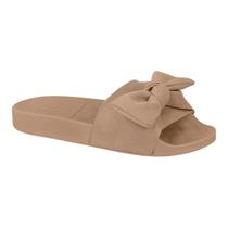 Chinelo Moleca Slide Com Laço 5414.104 Feminino Flatform Baixo