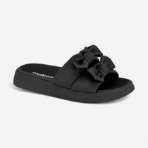 Chinelo Moleca Slide Feminino Com Laço Preto Chinelo Moleca Slide Feminino Com Laço Preto
