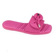 Chinelo Moleca Slip-On Camurça Flex Laço 5471.204 Pink