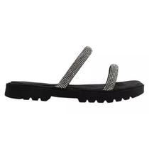 Chinelo Molekinha Slide Infantil Preto Strass Chinelo Molekinha Slide Infantil Preto Strass