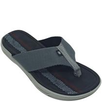Chinelo Molekinho Menino Infantil com Listras Cor:Cinza/PretoTamanho:30