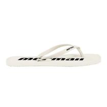 Chinelo Mormaii Feminino Basico Casual Preto Branco Rasteirinha