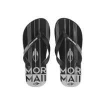 Chinelo Mormaii Tropical Graphics Branco Preto