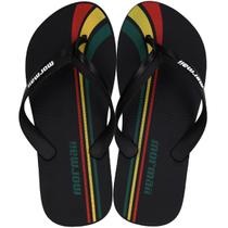 Chinelo Mormaii Tropical Masculino - Preto e Vermelho