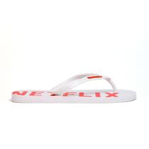 Chinelo Netflix Chill Masculino Branco Chinelo Netflix Chill Masculino Branco