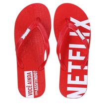 Chinelo Netflix Chill Masculino Vermelho Chinelo Netflix Chill Masculino Vermelho