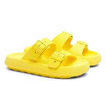 Chinelo Nuvem Amarelo Elegante Confortável Tendência