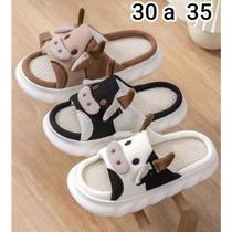 Chinelo Nuvem de Linho Sola Macia Antiderrapante Chinelo Nuvem de Linho Sola Macia Antiderrapante