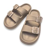 Chinelo Nuvem Extra Macio Ajustável Soft Walk Saúde Store Bege