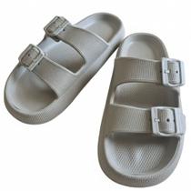 Chinelo Nuvem Extra Macio Soft Walk Saúde Store Cinza