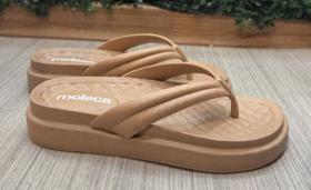 Chinelo Nuvem Moleca Ortopédico Feminino Ultra Macio Leve Confortávél Antiderrapante - Nude - 34