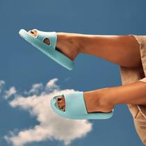 Chinelo Nuvem Original Ortopédico Unissex Leve E Macio Azul Chinelo Nuvem Original Ortopédico Unissex Leve E Macio Azul