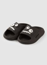 Chinelo Nuvem Preto Infantil Menino Olhinhos