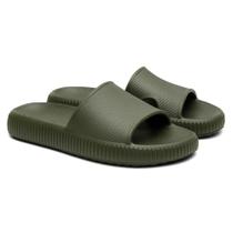 Chinelo Nuvem Slide Amanda Block Aberto e Robusto em Borracha Leve