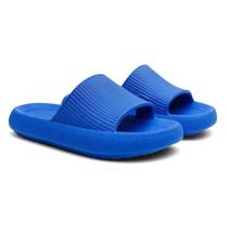 Chinelo Nuvem Slide Flexível Azul Confortável Moda Tendência