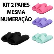 Chinelo Nuvem Slide Infantil Anatomico Aderente Kit 2 Pares Mesmas Numeração