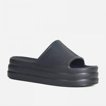 Chinelo Nuvem Slide Leve de Plataforma Feminino Eva Preto