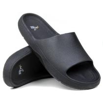 Chinelo Nuvem Slide Unisex Leve Confortável Antiderrapante Preto