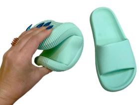 Chinelo nuvem verde agua