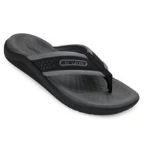 Chinelo Olympikus 921 Unissex-Preto/Chumbo