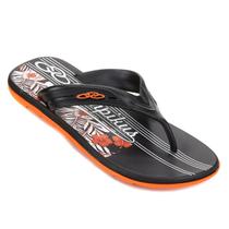 Chinelo Olympikus Sydney Masculino - Preto e Laranja Chinelo Olympikus Sydney Masculino - Preto e Laranja