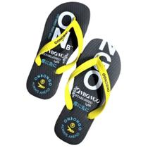 Chinelo Onbongo Flip Flop OB209 Preto Amarelo