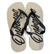 Chinelo Onbongo Original Preto Off C/ Tiras E Estampa Preta Chinelo Onbongo Original Preto Off C/ Tiras E Estampa Preta