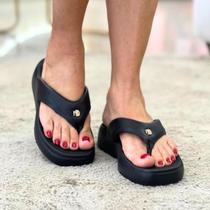 Chinelo Ortopédico Feminino Modare Ultraconforto Preto Brilhante 7189.101 Chinelo Ortopédico Feminino Modare Ultraconforto Preto Brilhante 7189.101