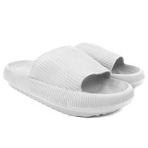 Chinelo Ortopédico Fly Feet Nuvem Macia Leve Confortável Branco