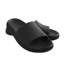 Chinelo Ortopédico Masculino Slide Macio Preto