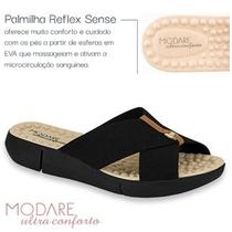 Chinelo Ortopedico Modare Feminino Esporão Massageador Elástico Tamanco Anabela para Fascite Plantar Anatômica