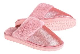 Chinelo Pantufa Com Brilho De Glitter Antiderrapante Europa