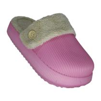 Chinelo Pantufa Com Pelo Leve slid Nuvem Forrado Adulto/Idoso antiderrapante