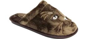 Chinelo Pantufa Leffa Confortável Gato Bordado 769