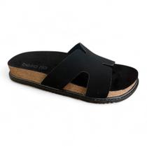 Chinelo Papete Beira Rio Feminino Nobuck Confortável Chinelo Papete Beira Rio Feminino Nobuck Confortável