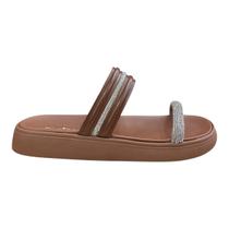 Chinelo Papete Feminino Moleca Casual Conforto Tiras Brilho Strass Superleve Antiderrapante 5469.152 Marrom Chinelo Papete Feminino Moleca Casual Conforto Tiras Brilho Strass Superleve Antiderrapante 5469.152 Marrom