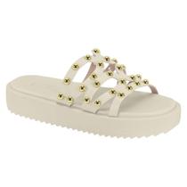 Chinelo Papete Feminino Moleca Tratorada Com Tachas 5489121