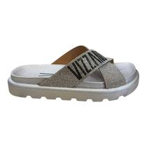 Chinelo Papete Feminino Vizzano Casual Conforto Slide Cruzada Brilho Strass 6459.341 Prata Chinelo Papete Feminino Vizzano Casual Conforto Slide Cruzada Brilho Strass 6459.341 Prata