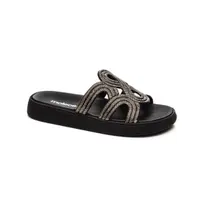 Chinelo Papete Moleca Rasteira Feminina Strass 5469.134 Preto, Chinelo Papete Moleca Rasteira Feminina Strass 5469.134 Preto,