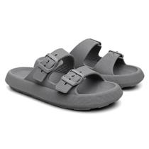 Chinelo Papete Nuvem Feminino/Masculino Slide Tira Dupla Fivela Casual
